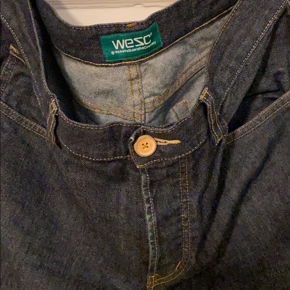 WeSC Slim Dark Blue Wash Jeans - Picture 2 of 8